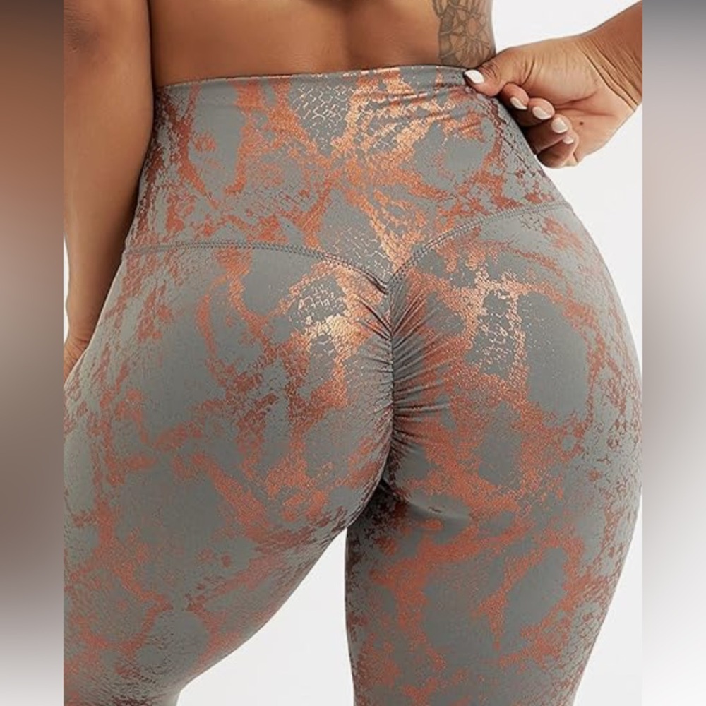Women Scrunch Butt Lifting Leggings Snakeskin!
